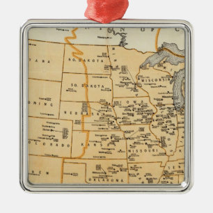 Rundfunkstationen der Vereinigten Staaten Silbernes Ornament