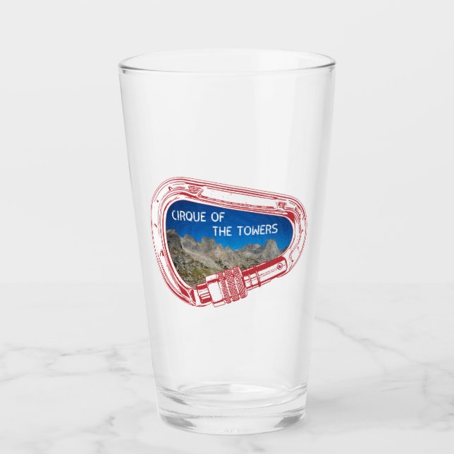 Rundgang der Türme Klettersteig Carabiner Glas (Vorderseite)