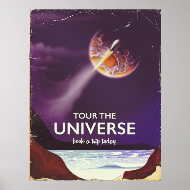 Rundgang durch das Universe Vintag Science Fiction Poster (Vorne)