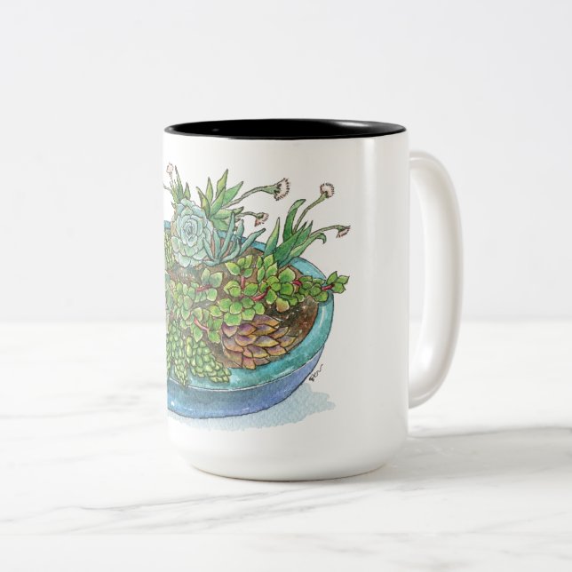 Rundgarten Zweifarbige Tasse (VorderseiteRechts)