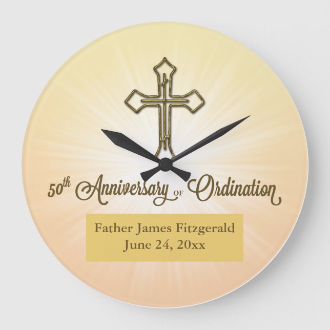 RUNDGESCHenk, Individuelle Name Datum, 50. Ordinat Große Wanduhr (Vorderseite)