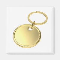 Rundgold-Schlüsselanhänger