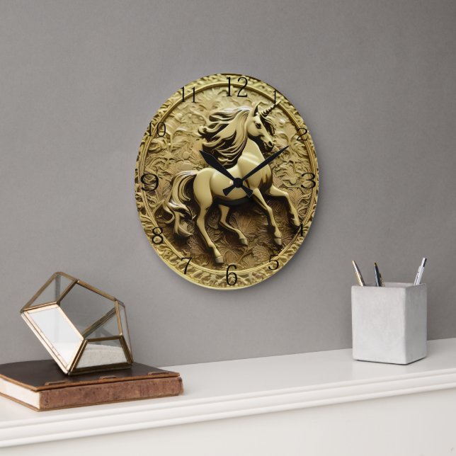 Rundgoldmünze, Große Wanduhr (Büro)