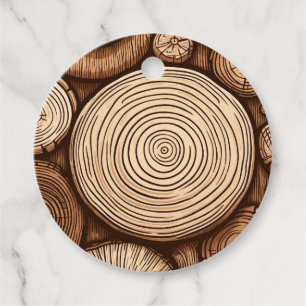 Rundholz Baumstämme Holz Holzland Wald Geschenkanhänger