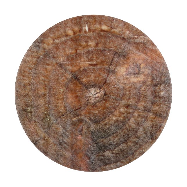 Rundholzschnitt, Naturgeschenk Schneidebrett (Vorderseite)