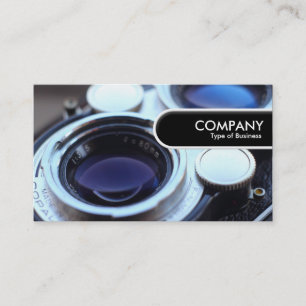 Rundkante-Tag - Vintage TLR-Kamera Visitenkarte