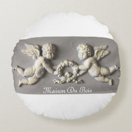 Rundkissen in unserem Cherub-Design Rundes Kissen