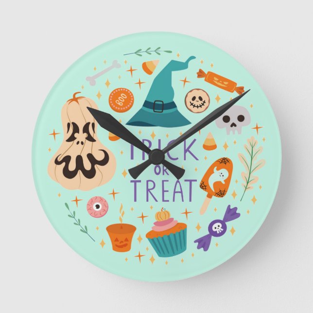 Rundkissen Runde Wanduhr (Vorderseite)