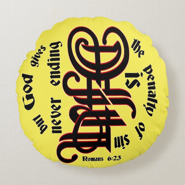 Rundkissen Rundes Kissen (Vorderseite)