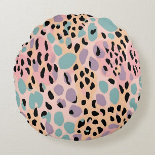 Rundkissenpaste Leopard Rundes Kissen