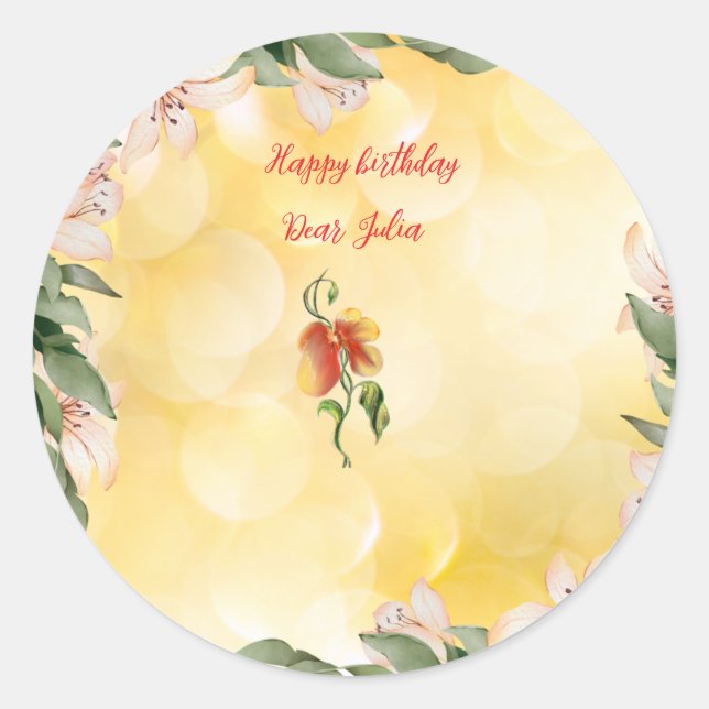 Rundkleber Runder Aufkleber (Vorderseite)