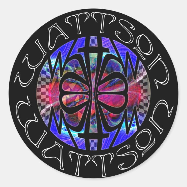 Rundkleber Runder Aufkleber (Vorderseite)