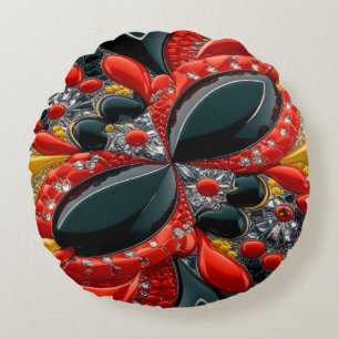 Rundkopfkissen mit Deutschland Farben Rundes Kissen