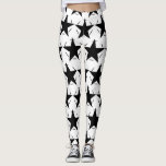 Rundkreisgeometrisches Muster für Schwarz und Weiß Leggings<br><div class="desc">Leggings.</div>