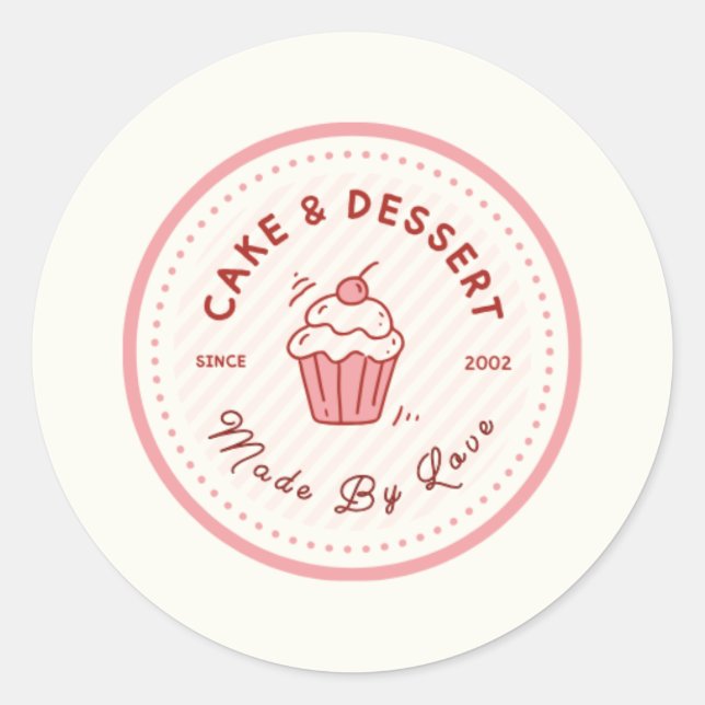 RundLogo Runder Aufkleber (Vorderseite)