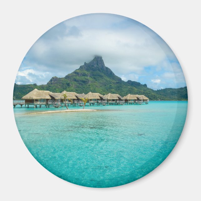 Rundmagnet auf Bora Bora Magnet (Vorne)