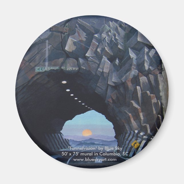 Rundmagnet "Tunnelvision" Magnet (Vorne)