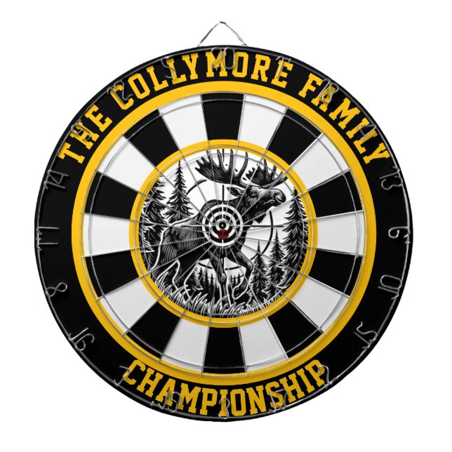 Rundmaul-Design Dartscheibe (vorne)