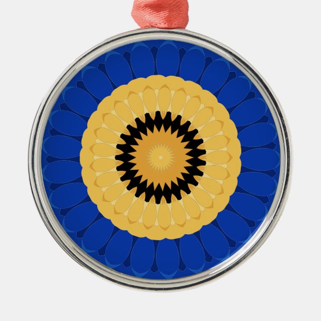 Rundmuster Ornament Aus Metall (Vorne)