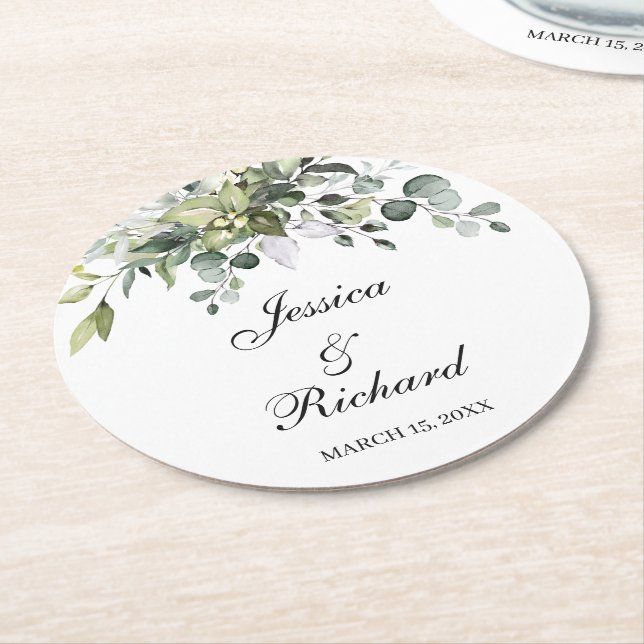 Rundpapier-Teller für Hochzeitspapiere Untersetzer (Angewinkelt)