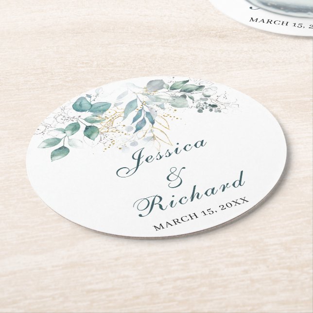 Rundpapier-Teller für Hochzeitspapiere Untersetzer (Angewinkelt)