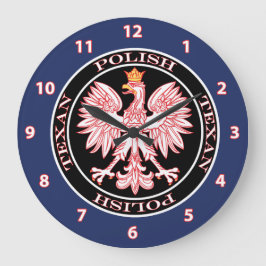 Rundpolnischer Adler Große Wanduhr
