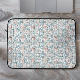 Rundrum - Kreise, Rechtecke und Quadrate Laptopschutzhülle