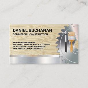 Rundsäge   Hardware Hammer Brush Business Card Visitenkarte
