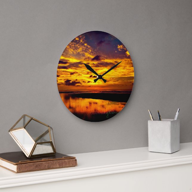 Rundschalenuhr Große Wanduhr (Büro)