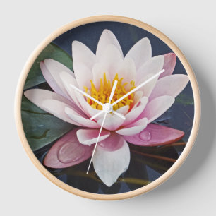 RUNDSCHALTER "PALE PINK LOTUS BLOSSOM" UHR