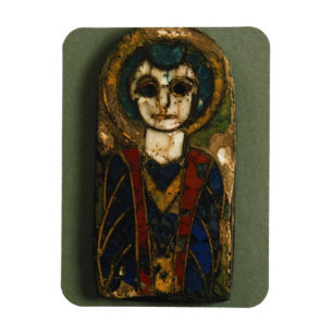 Rundschild, die Christus oder einen Heiligen darst Magnet