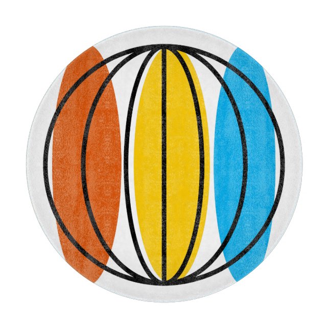 Rundschleifbrett Schneidebrett (Vorderseite)