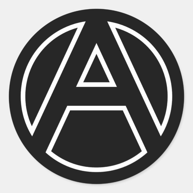 Rundschreiben A Runder Aufkleber (Vorderseite)