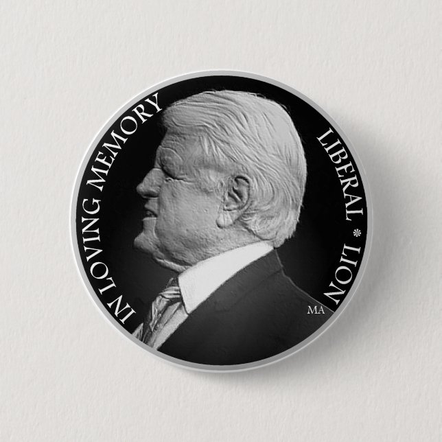 Rundschreiben-Knopf Edward Kennedy B&W Button (Vorderseite)