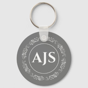 Rundschreiben mit Monogramm. Schlüsselanhänger