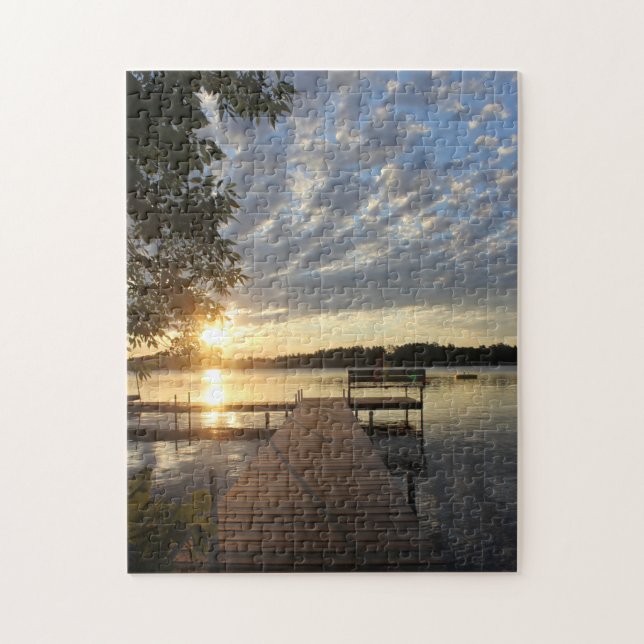 Rundsee Sunrise one Dock Puzzle (Vertikal)