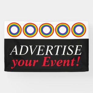 Rundstreifen Rahmen-Regenbogenfarben Banner