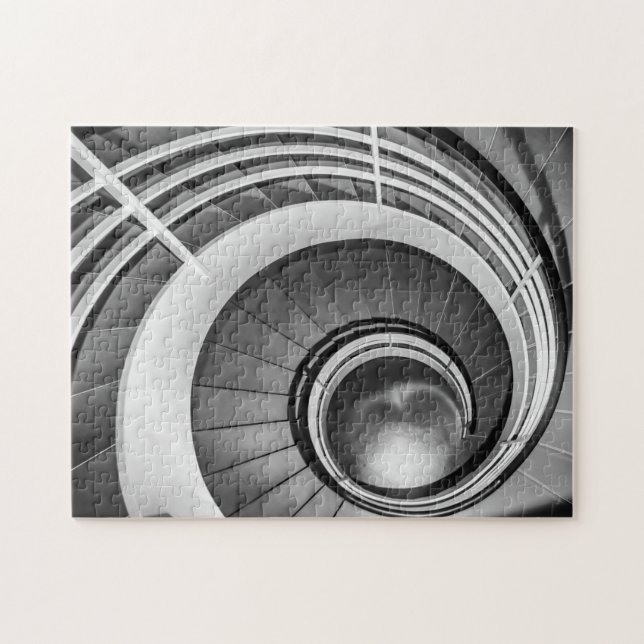 Rundtreppe BW Puzzle (Horizontal)