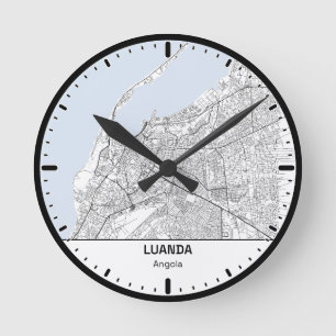 Runduhren Luanda Uhr City Line Art