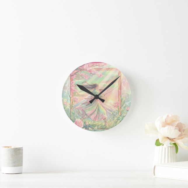 Runduhren Sakura Runde Wanduhr (Zuhause)