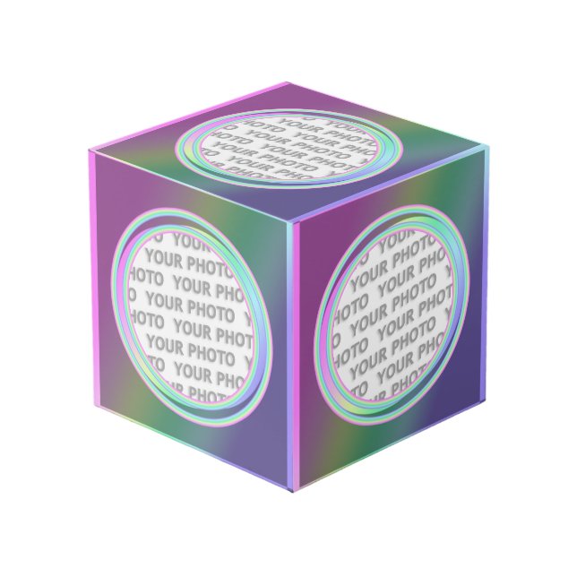 Rundung in quadratischer Rahmen Kontur 03 + Ihr Fo (Vorderseite Schrägansicht)