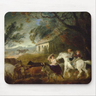 Rundung oben vor dem Sturm, 1805 (Öl auf Platte) Mousepad