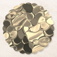 Rundungen in Bronze oder Beige, glänzend