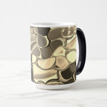 Rundungen in Bronze oder Beige, glänzend
