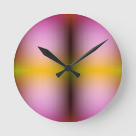 Rundwanduhr mit schlanken schwarzen Zeigern Runde Wanduhr