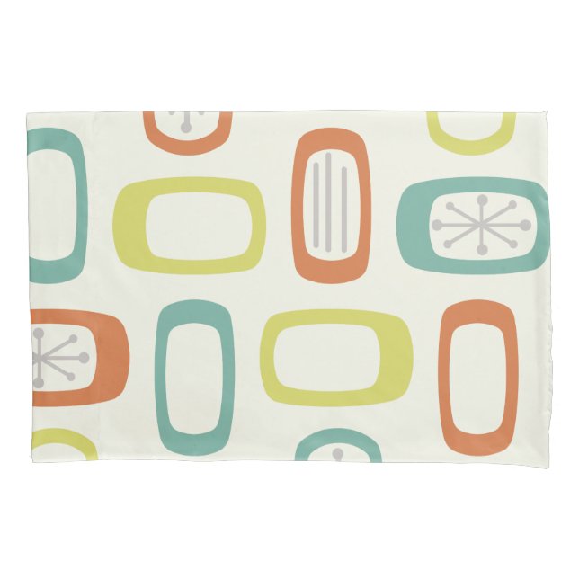 Rundwinkel der MCM des mittleren Jahrhunderts Kissenbezug (Vorderseite)