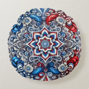 Rundwurfkissen Französisch-Farbgestaltung Rundes Kissen