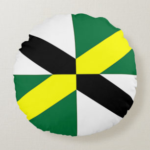 Rundwurfkissen mit der Flagge von Monterey, USA Rundes Kissen