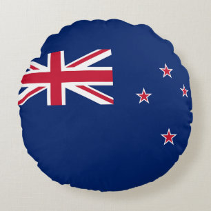 Rundwurfkissen mit Flagge Neuseelands Rundes Kissen