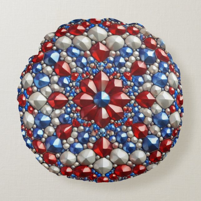 Rundwurfkissen mit niederländischen Farben Rundes Kissen (Vorderseite)